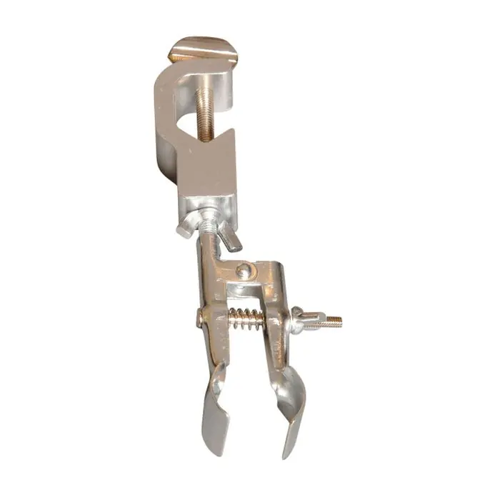 Limited Edition GSC Single Burette Clamp - Uncoated Jaws, 3/8 L x 1-3/8 W in, Nickel Plated Steel